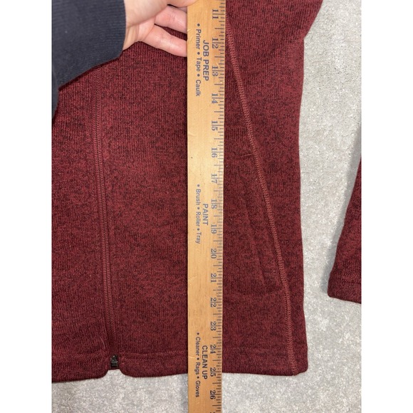 The North Face Crescent Sunset Jacket Barola Red Heather Sweater Women's S - Picture 10 of 10